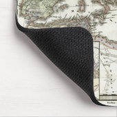 ローマ帝国の旧式な地図 マウスパッド (コーナー)