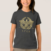 ローマ帝国イーグルエンブレム トライブレンドＴシャツ (正面)