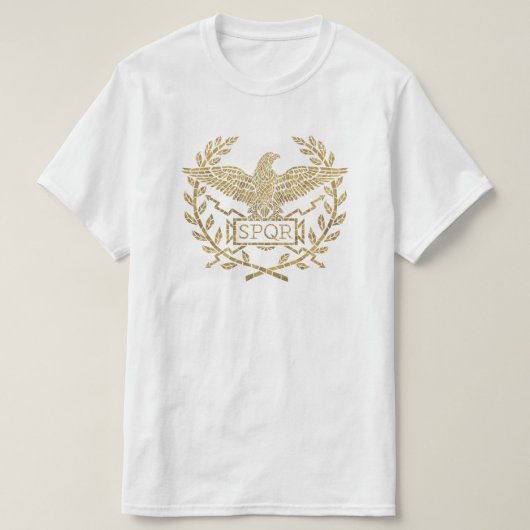 ローマ帝国イーグルモザイクエンブレム Tシャツ (デザイン正面)