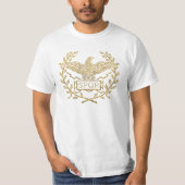ローマ帝国イーグルモザイクエンブレム Tシャツ (正面)