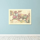 ローマ帝国地図 キャンバスプリント (インサイチュ (ウッドフロア))