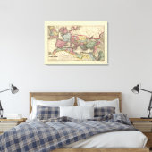 ローマ帝国地図 キャンバスプリント (インサイチュ (寝室))
