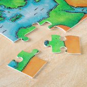 ローマ帝国地図 ジグソーパズル (側面)