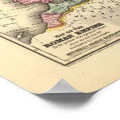 ローマ帝国地図 ポスター (角)