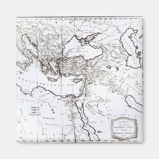 ローマ帝国東部の地図 マグネット (正面)