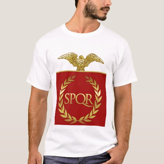ローマ帝国SPQRのワイシャツ Tシャツ (正面)
