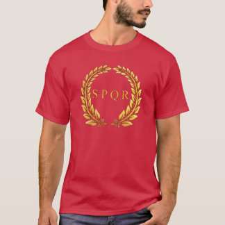 ローマ帝国SPQRの月桂樹のTシャツ Tシャツ