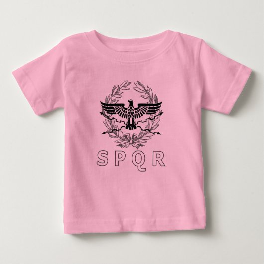 ローマ帝国SPQRエンブレム ベビーTシャツ (正面)