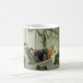 ローマ建物インテリアと姿 コーヒーマグカップ (中央)