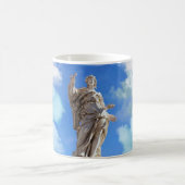 ローマ彫刻の青い雲 コーヒーマグカップ (中央)