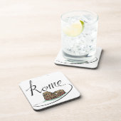 ローマ手の教養があるデザイン コースター (右側)