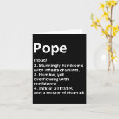 ローマ教皇の定義+面白い+苗字+家系図+誕生日 カード (黄色い花)