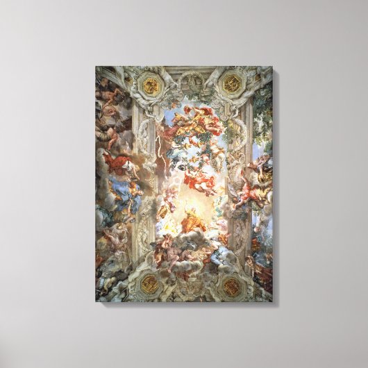 ローマ教皇アーバン八世の治世の賛美(156) キャンバスプリント (正面)