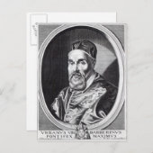 ローマ教皇アーバンVIII ポストカード (正面/裏面)