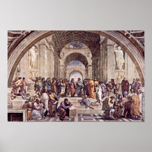 ローマ教皇ジュルのためのバチカンのスタンツァ・デラ・シナチュラ ポスター (正面)