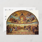 ローマ教皇ジュルのためのバチカンのスタンツァ・デラ・シナチュラ ポストカード (正面/裏面)