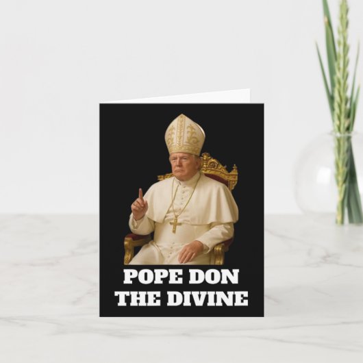 ローマ教皇ドナルド・トランプ・ザ・ディバイン カード (正面)