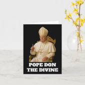 ローマ教皇ドナルド・トランプ・ザ・ディバイン カード (黄色い花)
