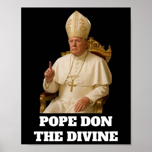ローマ教皇ドナルド・トランプ・ザ・ディバイン ポスター (正面)