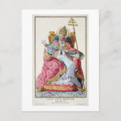 ローマ教皇ピウス六世(1717-99)、「エスタンペスのレコイユ」。 ポストカード (正面)