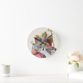 ローマ教皇ピウス六世(1717-99)、「エスタンペスのレコイユ」。 ラウンド壁時計 (ホーム)