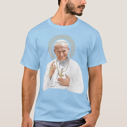 ローマ教皇ヨハネ・パウロ2世 Tシャツ (正面)