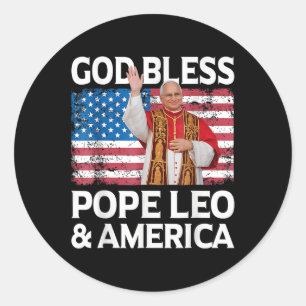 ローマ教皇レオとアメリカ教皇レオ14世を祝福する ラウンドシール