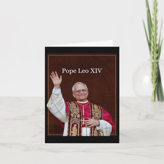 ローマ教皇レオ14世のワイシャツ カード (正面)