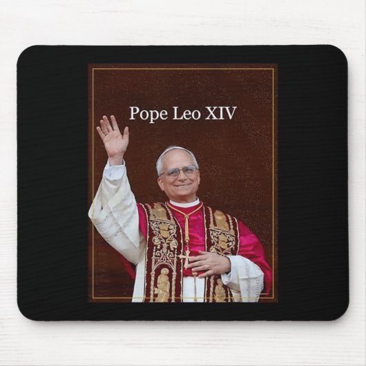 ローマ教皇レオ14世のワイシャツ マウスパッド (正面)