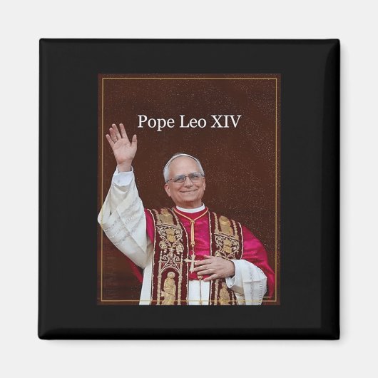 ローマ教皇レオ14世のワイシャツ マグネット (正面)