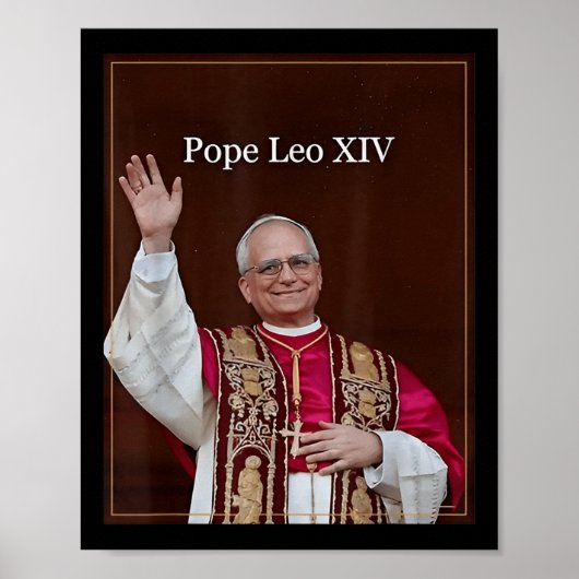 ローマ教皇レオ14世の祝福5 ポスター (正面)