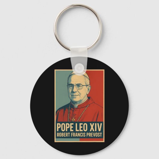 ローマ教皇レオ14世の祝福 キーホルダー (正面)