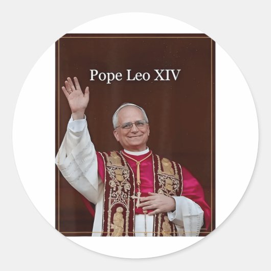 ローマ教皇レオ14世の祝福 ラウンドシール (正面)