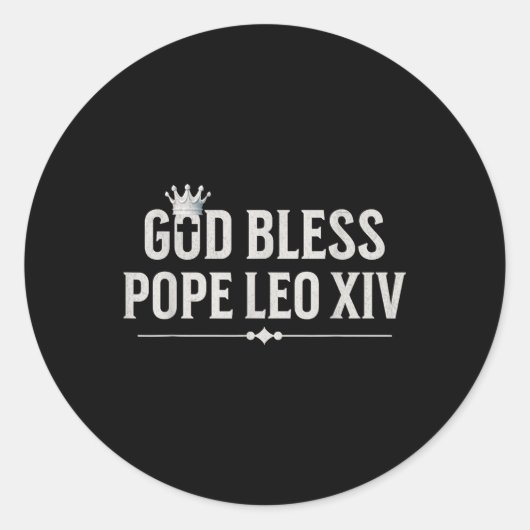 ローマ教皇レオ14世の祝福 ラウンドシール (正面)
