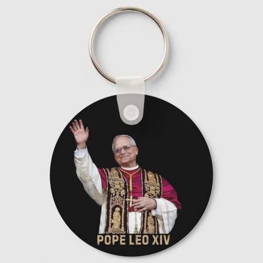 ローマ教皇レオ14世、アメリカの歴史上の教皇 キーホルダー (裏面)