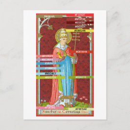 ローマ教皇聖コルネリウス(SAU 042)ポスのためのカラーパレット ポストカード