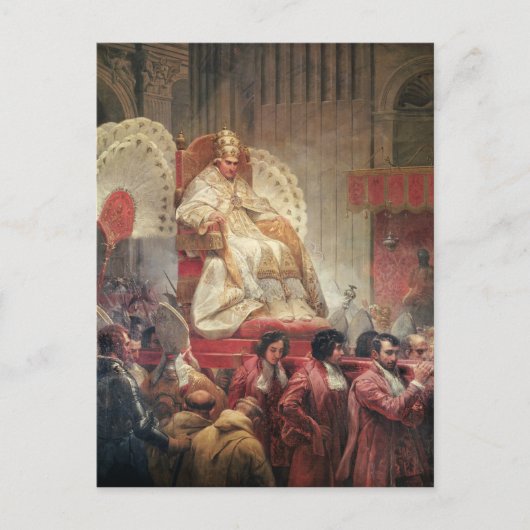 ローマ教皇VIIIセントピーターズオンザセディア・ゲスタトリア ポストカード (正面)