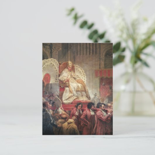 ローマ教皇VIIIセントピーターズオンザセディア・ゲスタトリア ポストカード (スタンド正面)