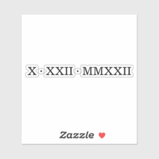 ローマ数字のカスタムカットビニールシール シール