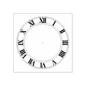 ローマ数字のゴム印を使用した時計顔 ラバースタンプ (インプリント)