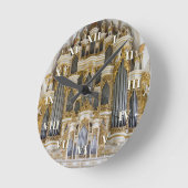 ローマ数字のMerseburgの管器官の時計 ラウンド壁時計 (傾斜)