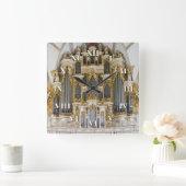 ローマ数字のMerseburgの管器官の時計 ラウンド壁時計 (ホーム)