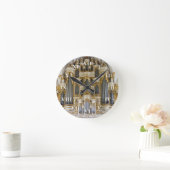 ローマ数字のMerseburgの管器官の時計 ラウンド壁時計 (ホーム)