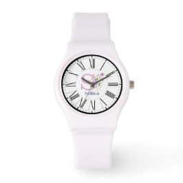 ローマ数字デザイン(イニシャルと名前のウォッチ付き) 腕時計