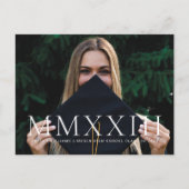 ローマ数字フォトグラードアナウンスメントハガキ ポストカード (正面)