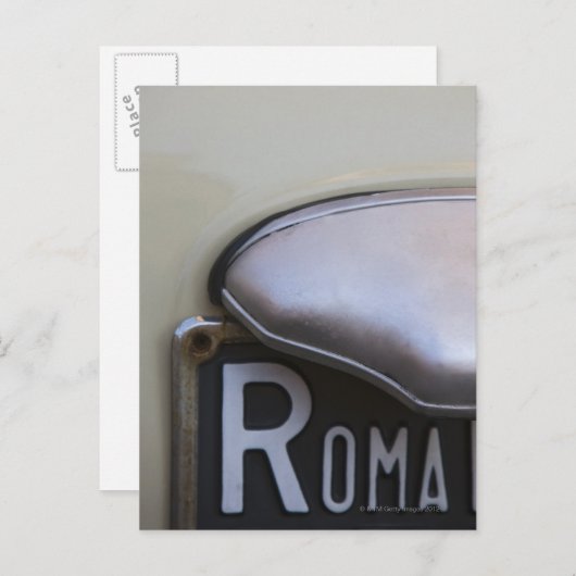 ローマ数字プレートの詳細小さい上イタリアン ポストカード (正面/裏面)
