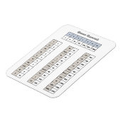 ローマ数字マグネット マグネット (左側)