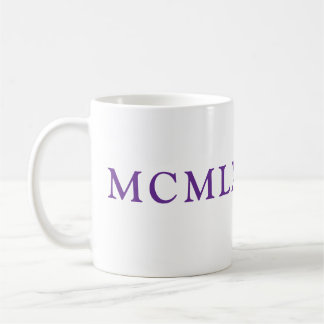 ローマ数字マグ コーヒーマグカップ