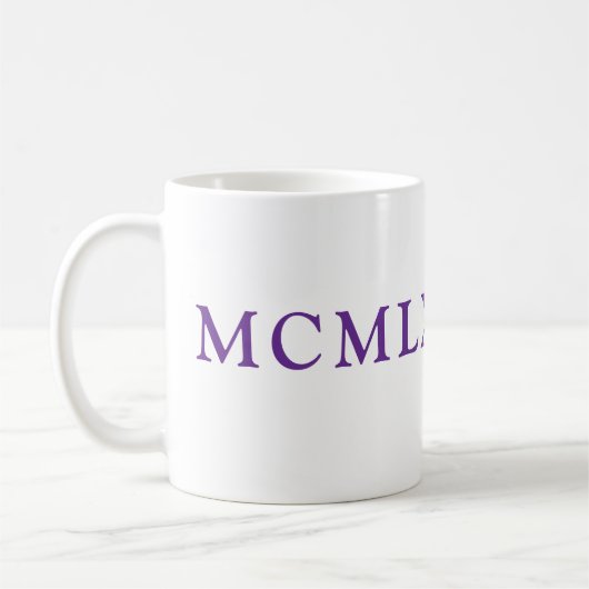 ローマ数字マグ コーヒーマグカップ (左)