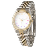 ローマ数字マテルモダンブスタイリッシュレスレット 腕時計 (アングル)